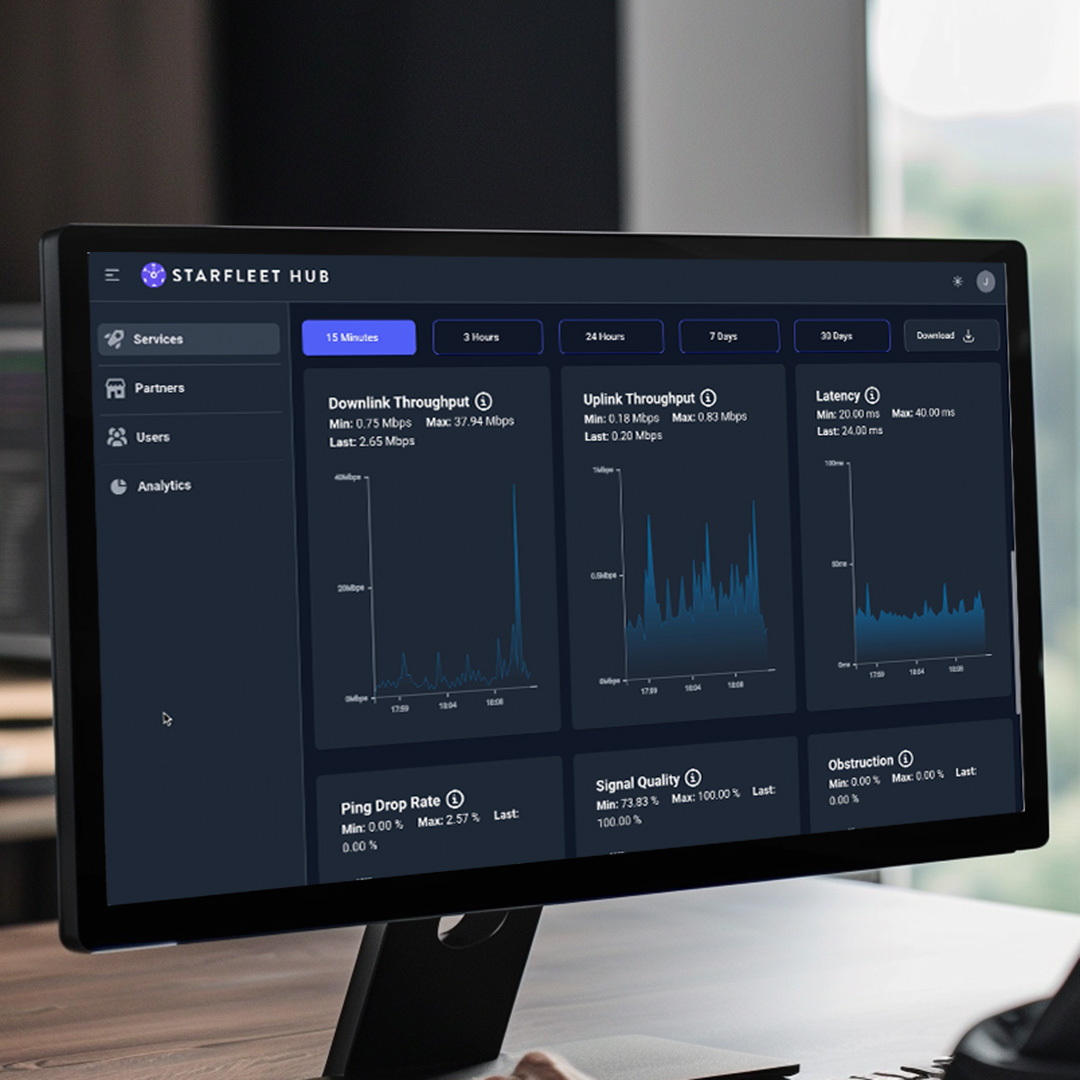 Starfleet Hub dashboard